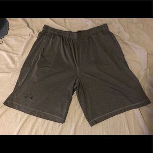 Under Armour Gray Workout Shorts (XL)